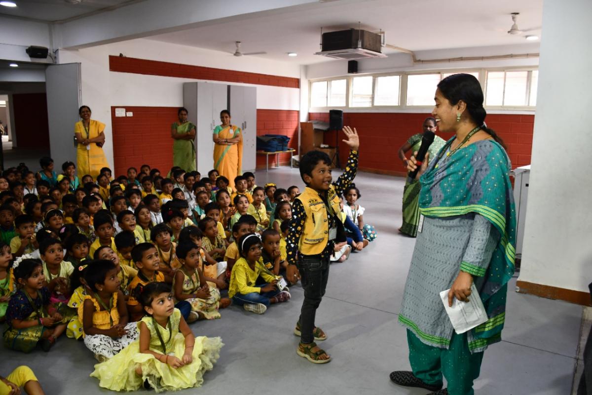 Yellow and Green Day Celebration - SRM Public School